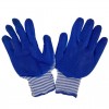 Перчатки нейлоновые (белые в полоску) с нитриловым покрытием (синий) - Кузов Маркет Верхняя Пышма