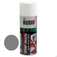 KUDO KU-6001 Серая Грунт-эмаль для пластика 520мл аэрозоль - Кузов Маркет Верхняя Пышма