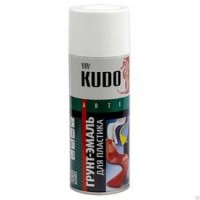 KUDO KU-6003 Белая Грунт-эмаль для пластика 520мл аэрозоль - Кузов Маркет Верхняя Пышма