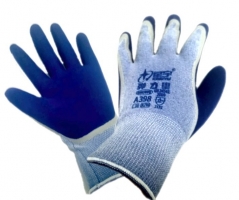 Перчатки акриловые с двойным вспененным покрытием синие - Кузов Маркет Верхняя Пышма