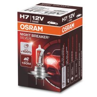 OSRAM  H7 55+100% 12v Night Breaker Silver -    