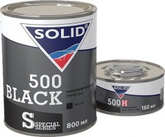 SOLID 500 Грунт-наполнитель 5+1 800+160мл Черный 051.0816 - Кузов Маркет Верхняя Пышма