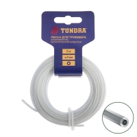 TUNDRA Леска для триммера, сечение круг d-3мм, сердечник металл 5м - Кузов Маркет Верхняя Пышма